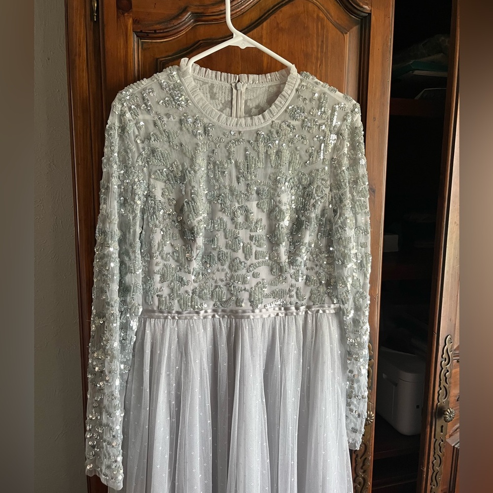 Needle and Thread Elegant Sequin Embellished Gown Size 12